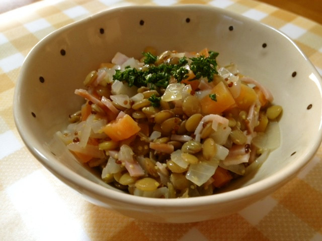 地中海レンズ豆のサラダのレシピ