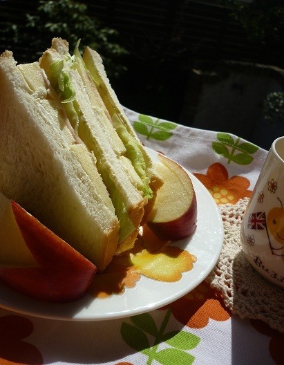 りんごとクリームチーズのサンドイッチ☆の画像