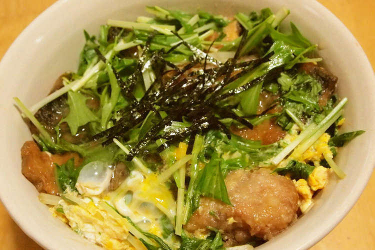 リメイク サバ竜田揚げのたまごとじ丼 レシピ 作り方 By うさぎのうちゃこ クックパッド