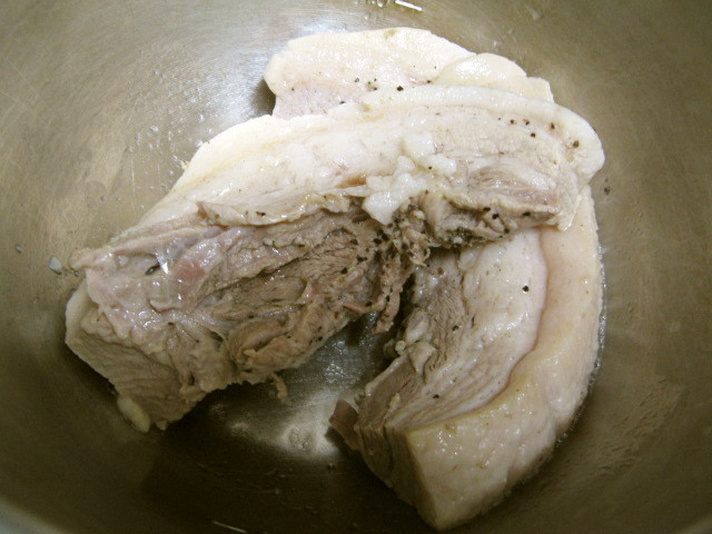 圧力鍋de柔らかゆで豚とゆで汁の画像