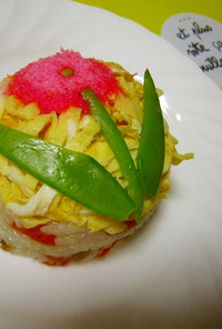 お花見に可愛い♥プチ五目寿司ケーキ 