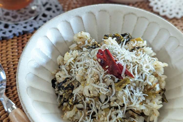 じゃこ沢山 みんな大好き高菜ライス レシピ 作り方 By パピパピくん クックパッド 簡単おいしいみんなのレシピが354万品