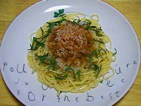 ツナと大根おろしのスパゲティ