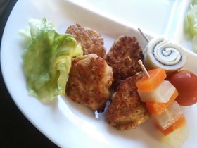 合挽き肉で◎ふわふわ豆腐ナゲット