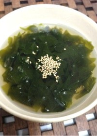 ダイエット☆レンジで簡単わかめ生姜スープ