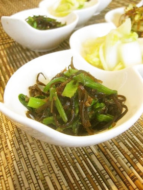 オッサンの超手抜き塩昆布ほうれん草