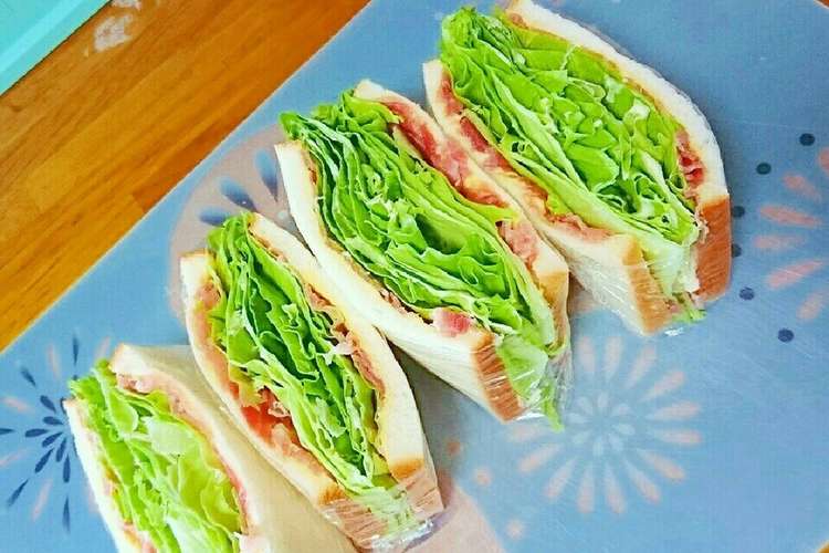 簡単栄養絶賛ハムチーズレタスサンド レシピ 作り方 By ぺトロ クックパッド 簡単おいしいみんなのレシピが352万品