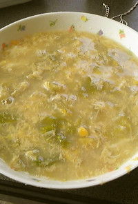レタスのかき玉スープ