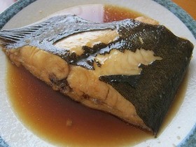 ひらめの煮付け