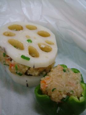 おうちで飲茶♪ひえと野菜の点心