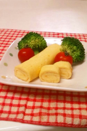 卵1個でお弁当にもいいふわふわ卵焼き♡