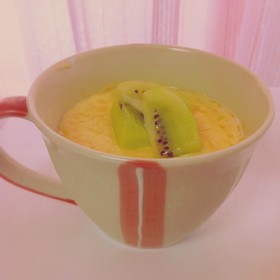 電子レンジで♪なめらかマグカッププリン