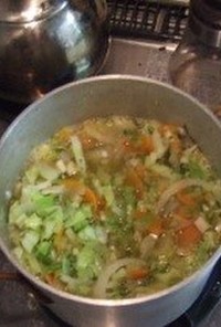 変幻自在な節約洋風お野菜スープ！