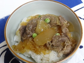 我が家の黄金比 あっという間の濃味牛丼