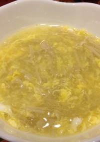 えのきと卵の中華風とろみスープ