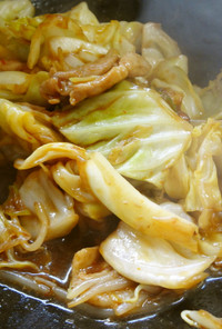 豚肉とキャベツの唐辛子味噌炒め（回锅肉）