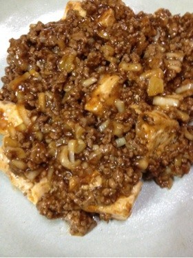 中華合わせ調味料で☆挽肉たっぷり麻婆豆腐