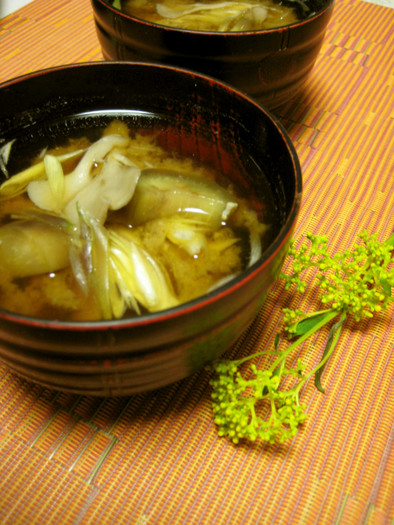 簡単☆秋を感じる舞茸と茄子のお味噌汁の写真