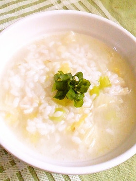 生米で炊く中華粥☆