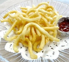 子供も喜ぶ!おやつにフライdeうどん!