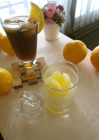 レモン氷(レモン果汁の保存)