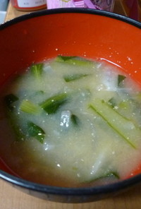 味噌汁（小松菜＋大根）