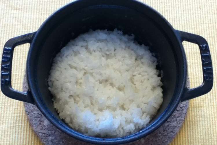 14cmのストウブで一回分のご飯 レシピ 作り方 By てくまくまやこん クックパッド