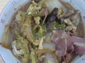白菜のささっと卵とじ
