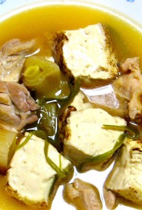 鶏肉と豆腐のスッポン煮