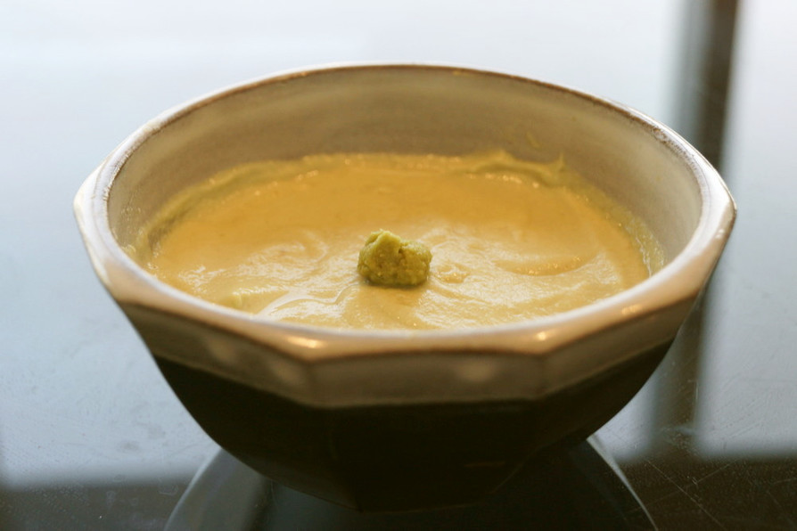 アボカド風味の手作り豆腐の画像