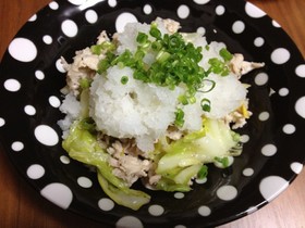 春キャベツと豚のおろしのっけ