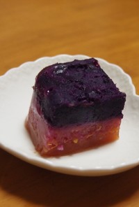 紫芋でデザート