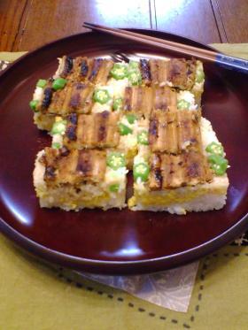 焼き穴子の押し寿司