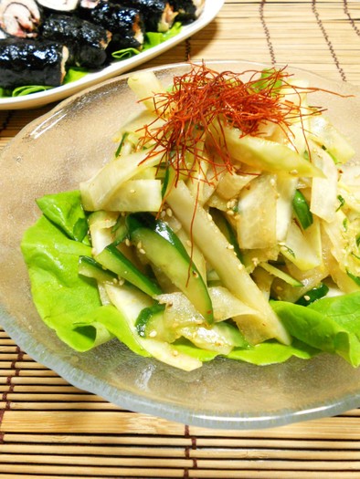 中華風ピリ辛大根サラダの写真
