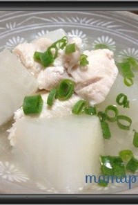 圧力鍋☆鶏胸肉と大根のスープ煮