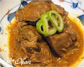 おつまみに♪鶏肉レバーのピリ辛煮