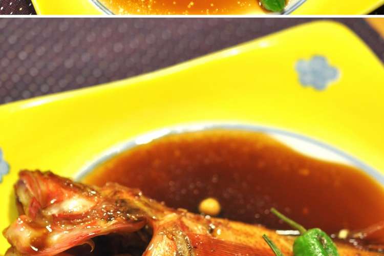 料亭の煮つけ きんき 金目鯛のあめ炊き レシピ 作り方 By ラ ランド クックパッド