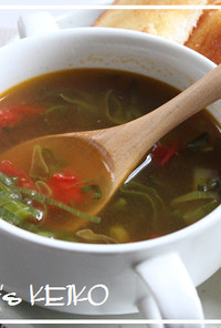 【農家のレシピ】青ねぎとトマトのスープ