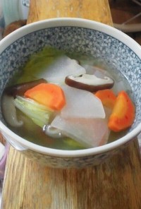 角煮を作るときに出る残り汁で簡単スープ