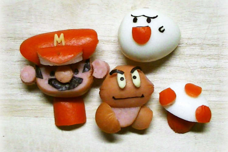 簡単キャラ弁おかずマリオのテレサときのこ レシピ 作り方 By Mojimoji クックパッド