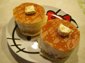 簡単☆自宅で分厚いホットケーキ♬