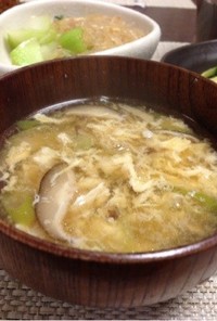 干し椎茸の中華スープ
