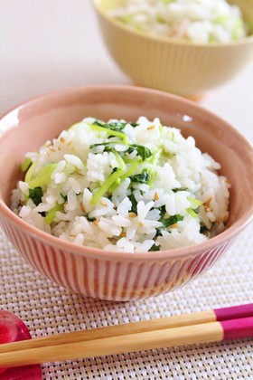 香り楽しむ簡単♪三つ葉ご飯