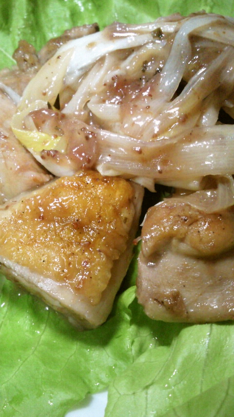 梅肉といちごジャムの鶏照り焼き♡給食風の画像