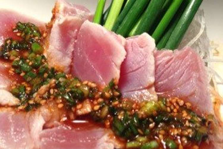 簡単万能 マグロの刺身を韓国風タレで レシピ 作り方 By ドンコーネリアス クックパッド 簡単おいしいみんなのレシピが367万品