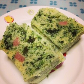 朝ごはん離乳食☆レンジでHMケークサレ♡