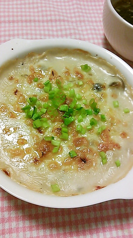 冷凍豆腐のグラタン☆ 湯葉っぽいかも!?
