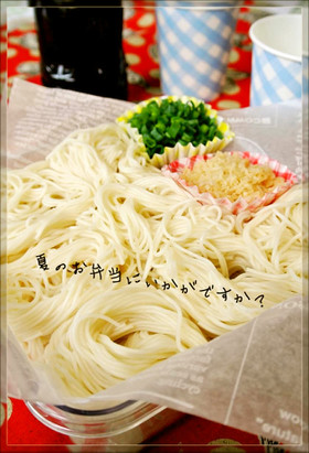夏のお弁当に♡そうめん・ひやむぎ