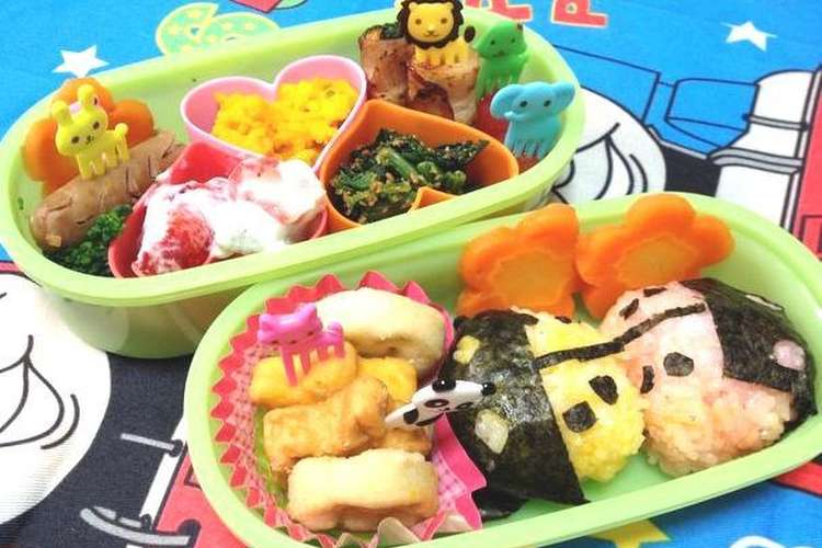 キャラ弁 てんとう虫おにぎりのお弁当 レシピ 作り方 By あ おんちかった クックパッド 簡単おいしいみんなのレシピが355万品