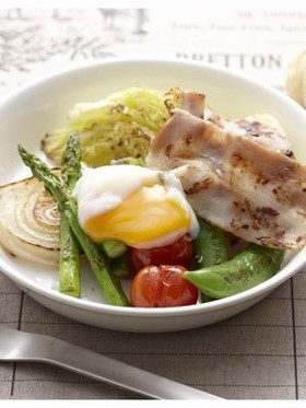 ベーコン&春野菜のおかずサラダ